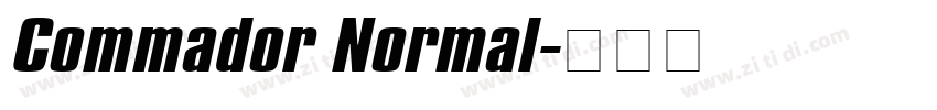 Commador Normal字体转换